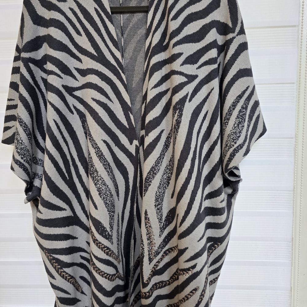 Chico's Monochrome Patterned Cardigan